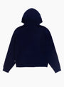 Waffle Cashmere Zip Hoodie Deep Navy Stussy (Back) at Couverture & The Garbstore