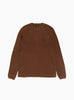 Raglan Thermal Basic Stock Brown Stussy (Front) at Couverture & The Garbstore