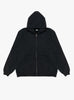 Vintage Zip Sweat Hoodie Black A.PRESSE (front) at Couverture & The Garbstore
