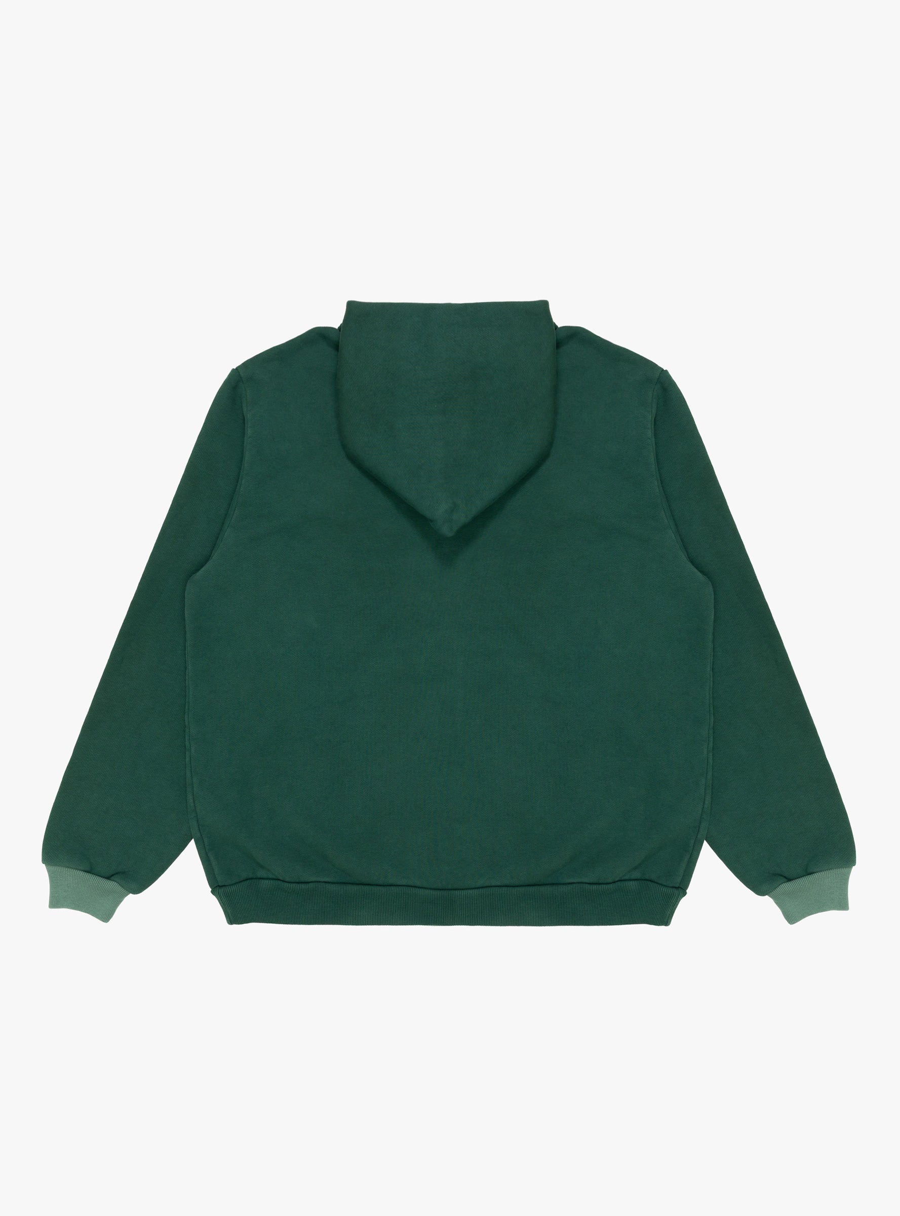Vintage Zip Sweat Hoodie Green A.PRESSE (back) at Couverture & The Garbstore