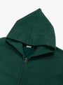 Vintage Zip Sweat Hoodie Green A.PRESSE (hood detail) at Couverture & The Garbstore