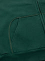 Vintage Zip Sweat Hoodie Green A.PRESSE (pocket detail) at Couverture & The Garbstore
