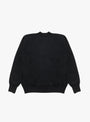 Vintage Half Zip Rib Collar Sweat Black A.PRESSE (back) at Couverture & The Garbstore