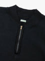 Vintage Half Zip Rib Collar Sweat Black A.PRESSE (zip detail) at Couverture & The Garbstore