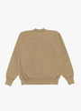 Vintage Half Zip Rib Collar Sweat Mocha A.PRESSE (back) at Couverture & The Garbstore