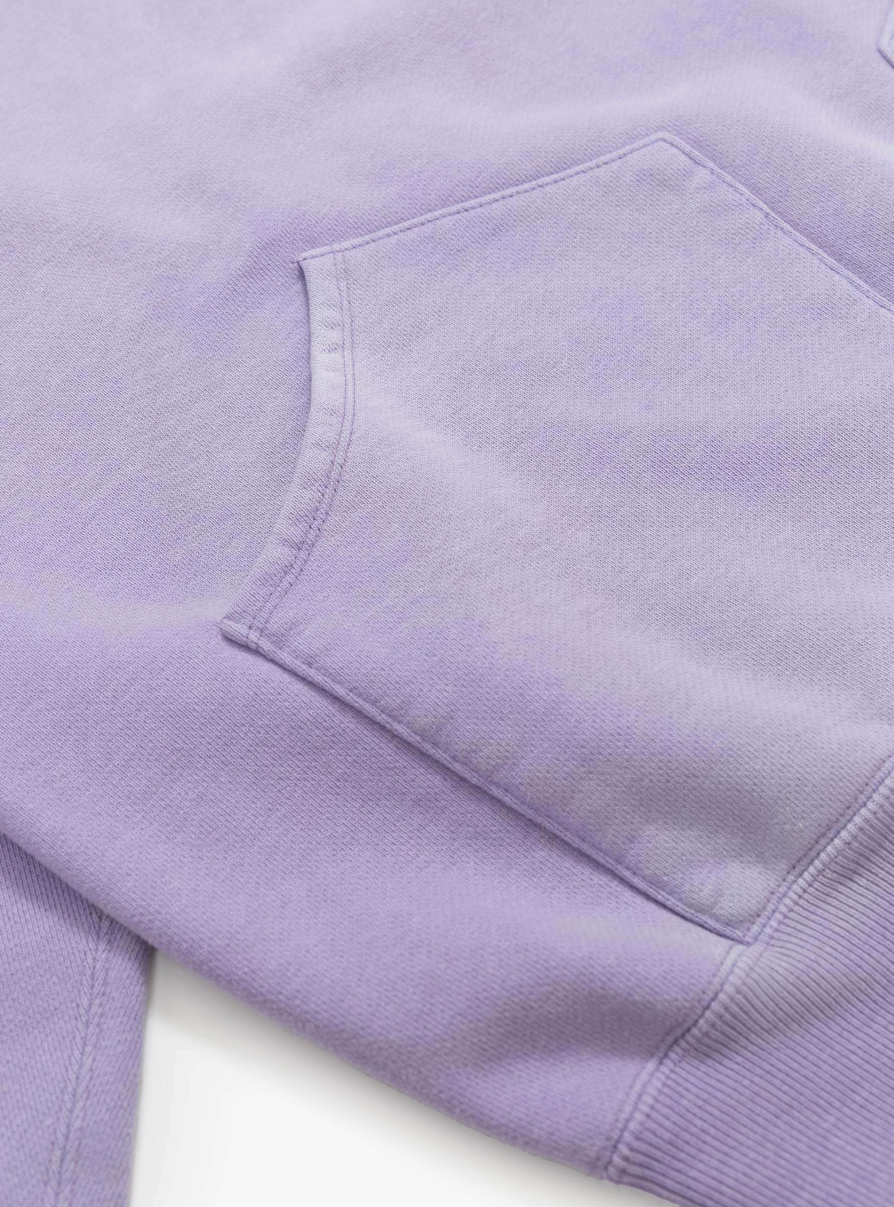 Vintage Attached Snap Hood Parka Lavender A.PRESSE (pocket detail) at Couverture & The Garbstore