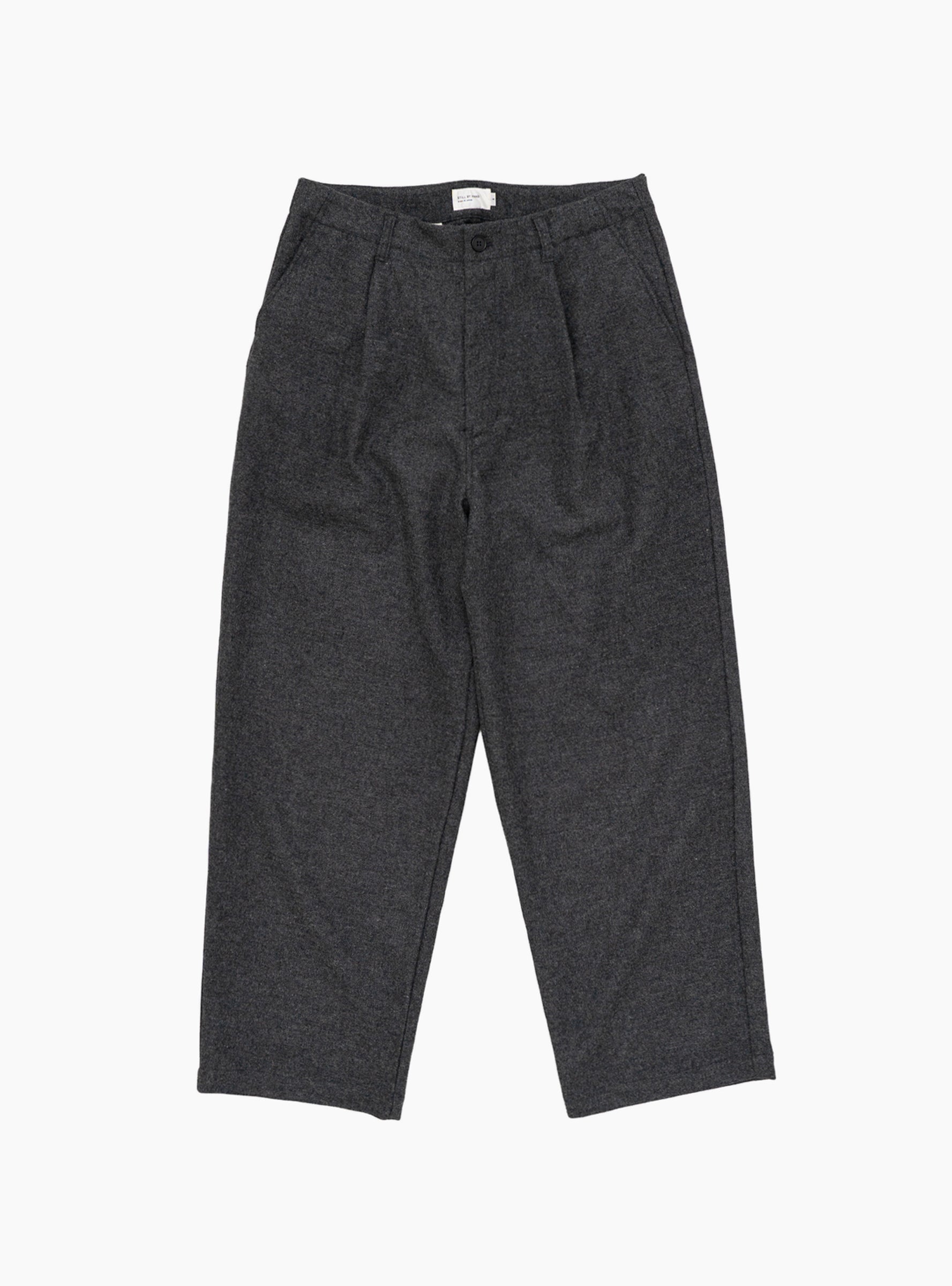 WN Wide Pants Grey STILL BY HAND (Front) at Couverture & The Garbstore