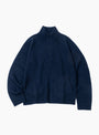 Essence Mohair Mixed Knit Top Dark Navy HIKING PATROL (Front) at Couverture & The Garbstore