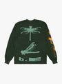 Tonbo LS Shirt Green B.EAUTIFUL (back) at Couverture & The Garbstore
