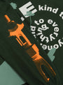 Tonbo LS Shirt Green B.EAUTIFUL (print detail) at Couverture & The Garbstore