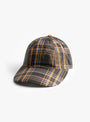 B-Turn Low Profile Hat Brown Plaid B.EAUTIFUL (front) at Couverture & The Garbstore