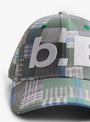 b.E Hat Green Mix Checker B.EAUTIFUL (embroidery detail) at Couverture & The Garbstore