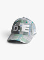 b.E Hat Green Mix Checker B.EAUTIFUL (front) at Couverture & The Garbstore