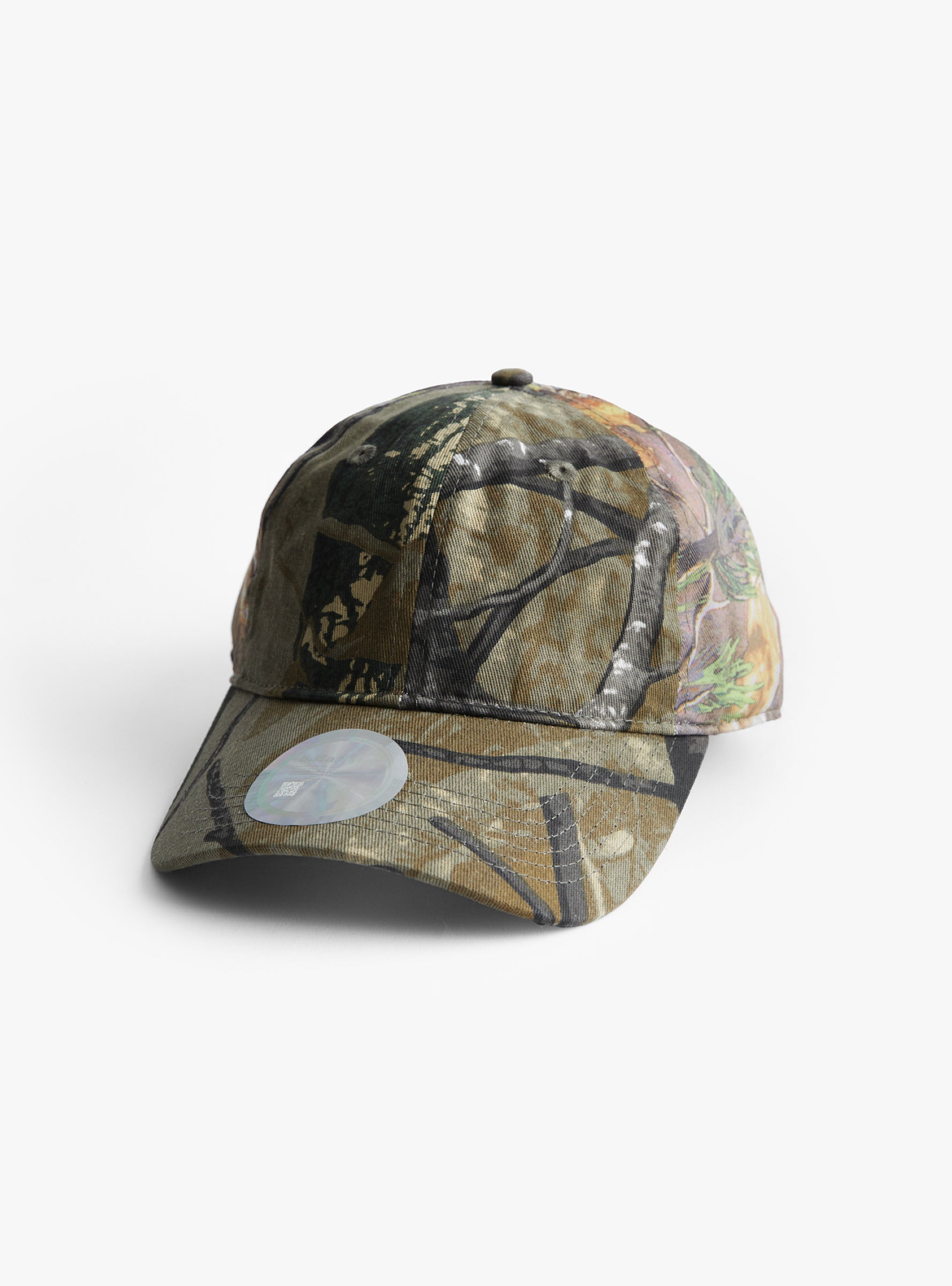 Empty Low Profile Hat Peak Camo & Night Camo B.EAUTIFUL (front) at Couverture & The Garbstore