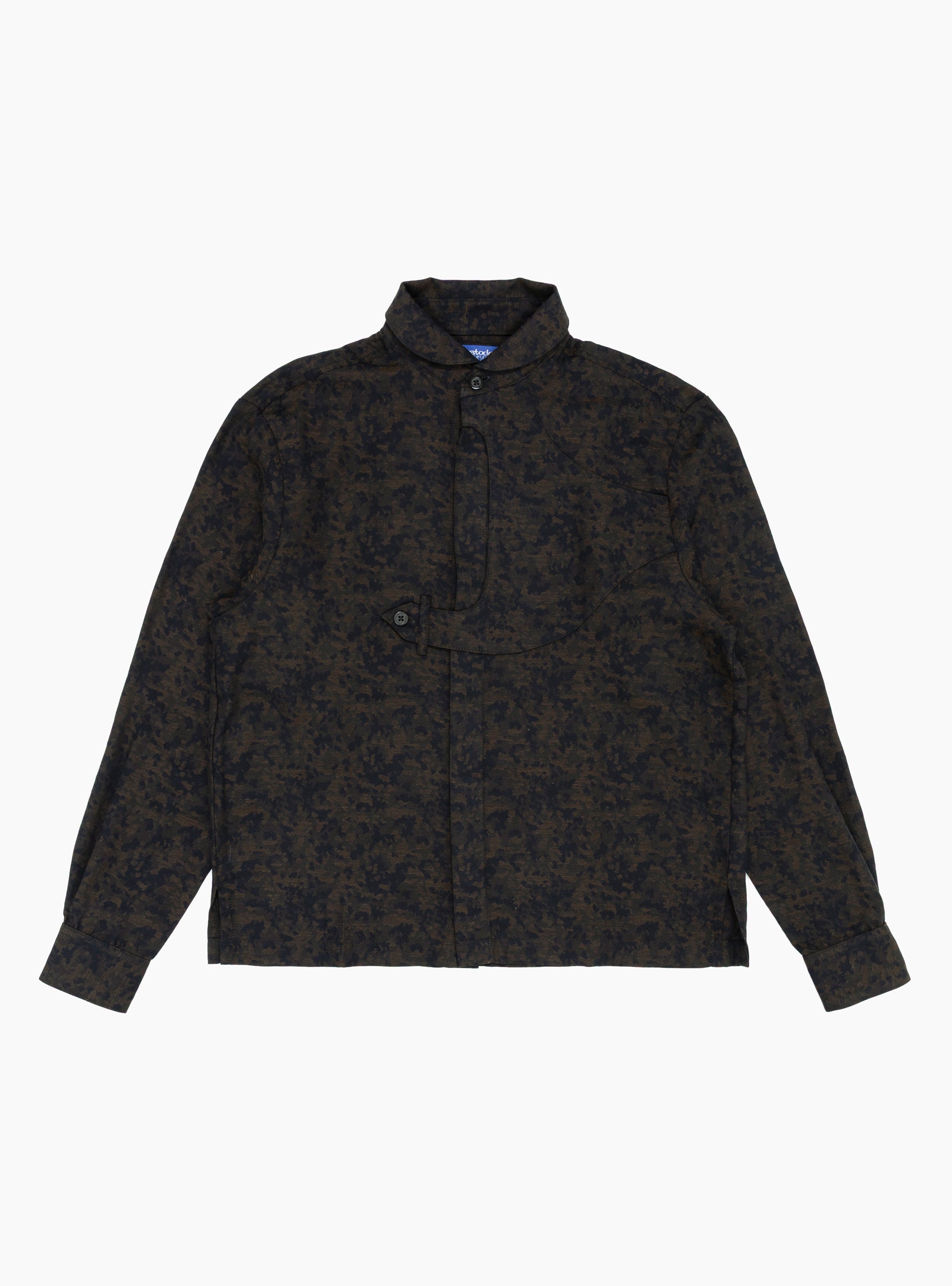 Gonia Shirt Black Camo Jacquard Black Camo Jacquard PARATODO (Front) at Couverture & The Garbstore