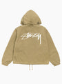 Beach Shell Cotton Wax Olive Stussy (Back) at Couverture & The Garbstore