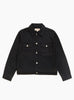 Trucker Denim Raw Black Stussy (Front) at Couverture & The Garbstore