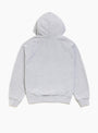 Plaid Lined Zip Hoodie Heather Grey Stussy (Back) at Couverture & The Garbstore