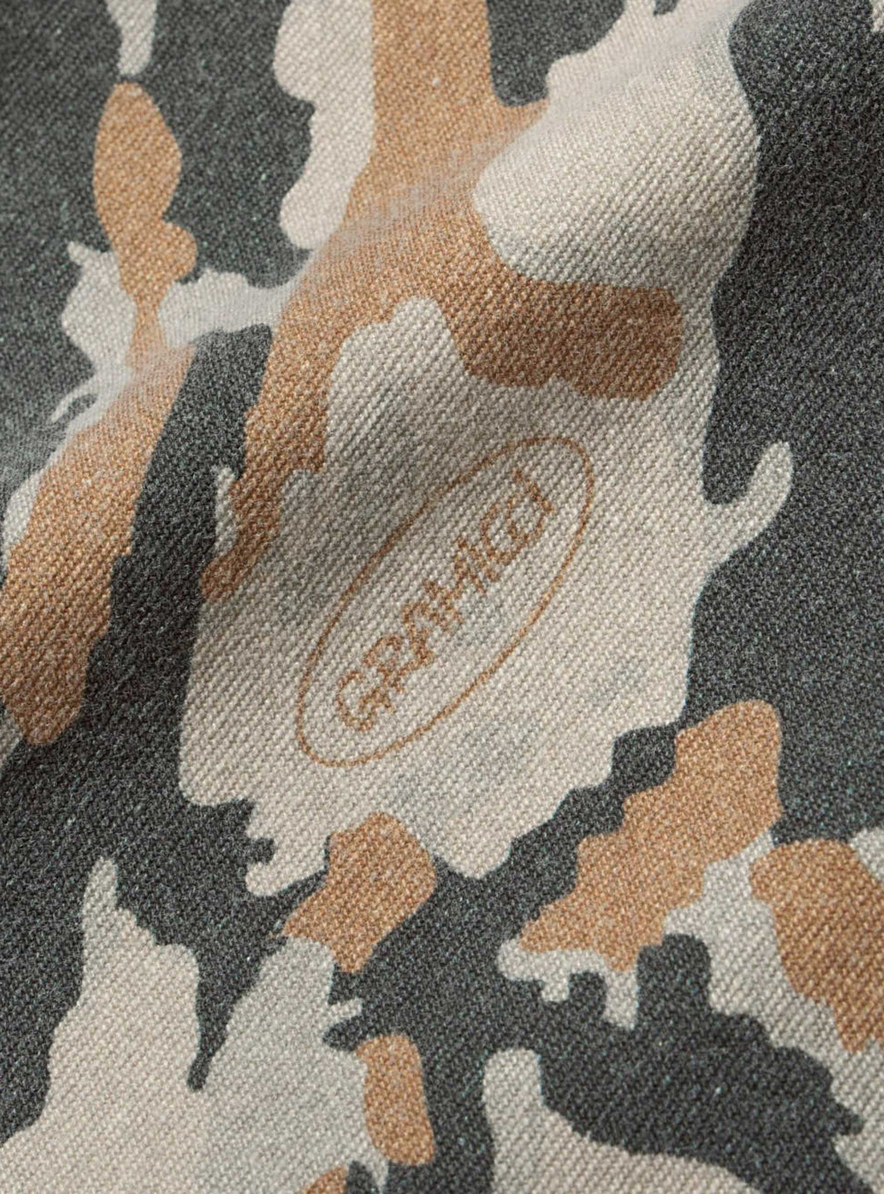 Denim Gramicci Straight Fit Pant Bark Camo Gramicci (Fabric Detail) at Couverture & The Garbstore