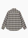 Piled Flannel Shirt Slate Gramicci (Back) at Couverture & The Garbstore