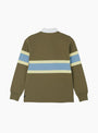 Langdon Rugby Shirt Winter Olive Gramicci (Back) at Couverture & The Garbstore