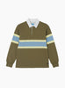 Langdon Rugby Shirt Winter Olive Gramicci (Front) at Couverture & The Garbstore