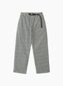 Dobby Plaid Gramicci Pant Stone Gramicci (Front) at Couverture & The Garbstore