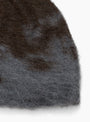 Mohair-Splatter-Beanie-Slate-Gramicci-(Detail) at Couverture & The Garbstore