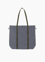Utility Tote Bag Navy Check Gramicci (Back) at Couverture & The Garbstore
