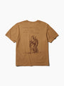 Return Again Tee Light Brown ONE OF THESE DAYS (Back) at Couverture & The Garbstore
