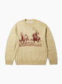 Just for a Moment Knit Sweater Oatmeal ONE OF THESE DAYS (Front) at Couverture & The Garbstore