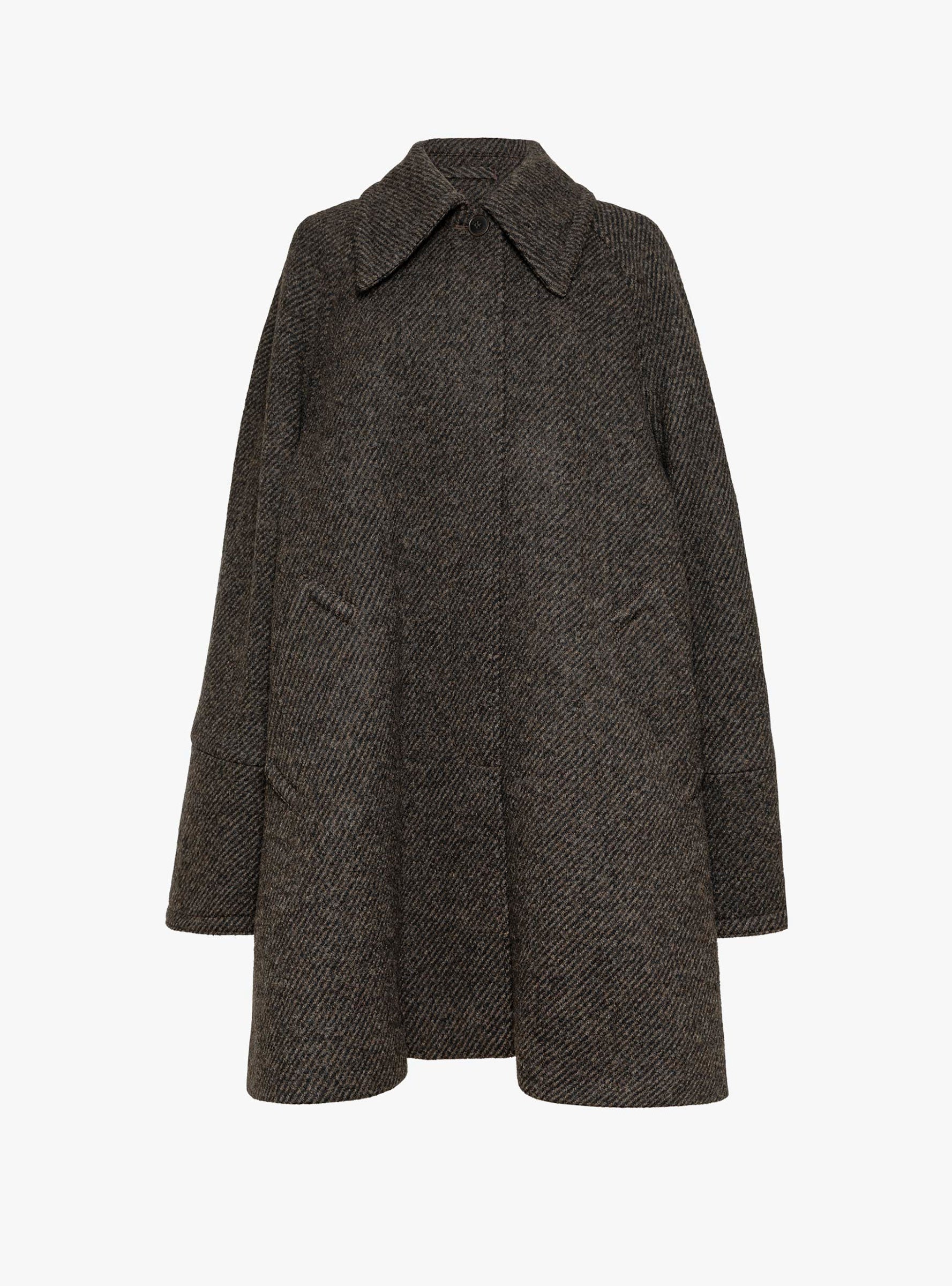 Beate Coat Brown and Black Brown and Black SKALL (ghost front) at Couverture & The Garbstore
