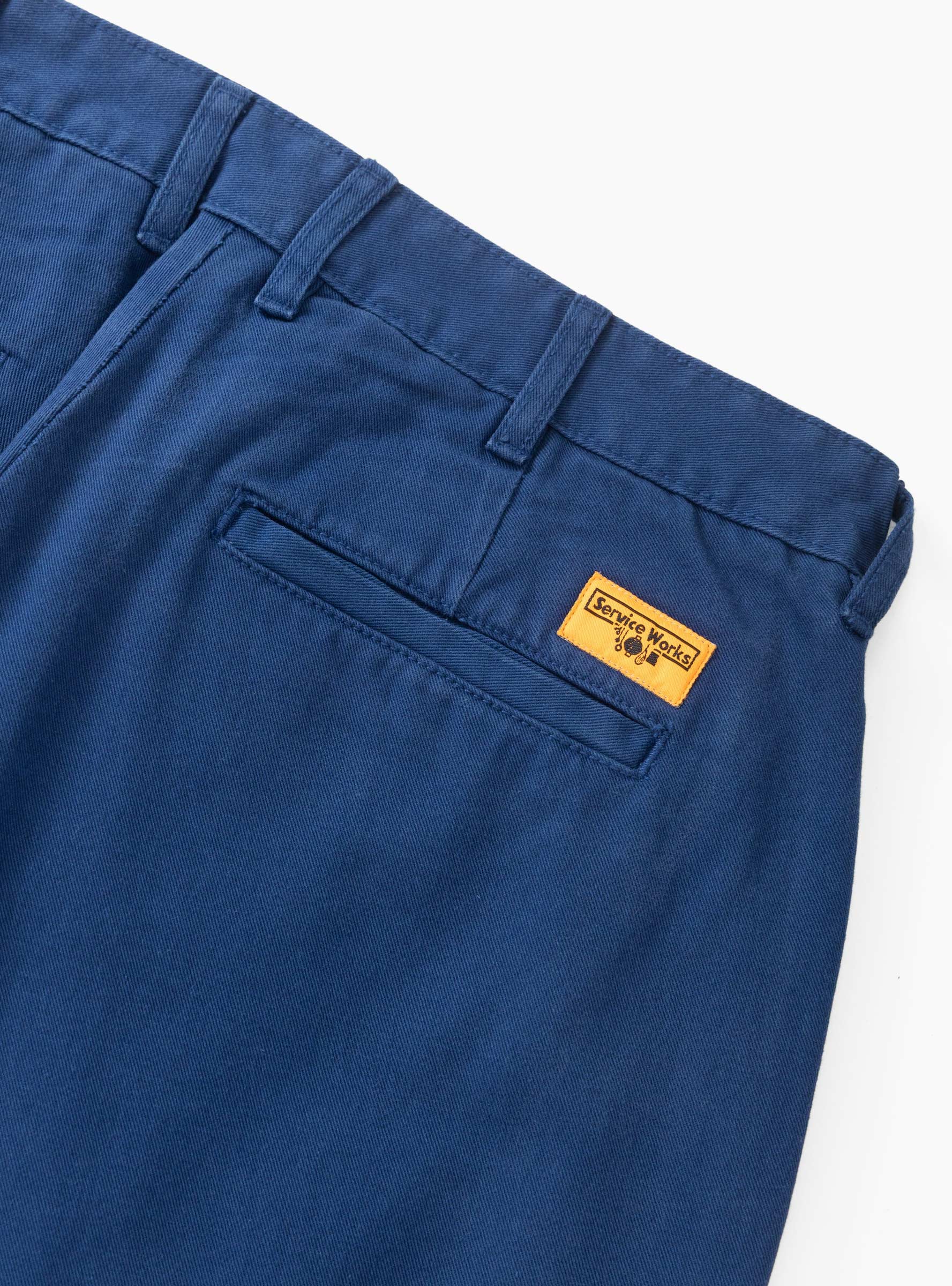 Twill Part Timer Pants Blue Service Works (Pocket detail) at Couverture & The Garbstore