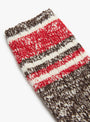 Marled Hiker Crew Socks Espresso Espresso Hansel From Basel (fabrioc closeup) at Couverture & The Garbstore