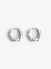 Modern Wave Everyday Earrings Silver Silver Isabella Etou (top view) at Couverture & The Garbstore
