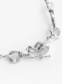 White Sapphire Leaf Bracelet Silver Silver Isabella Etou (clasp detail) at Couverture & The Garbstore