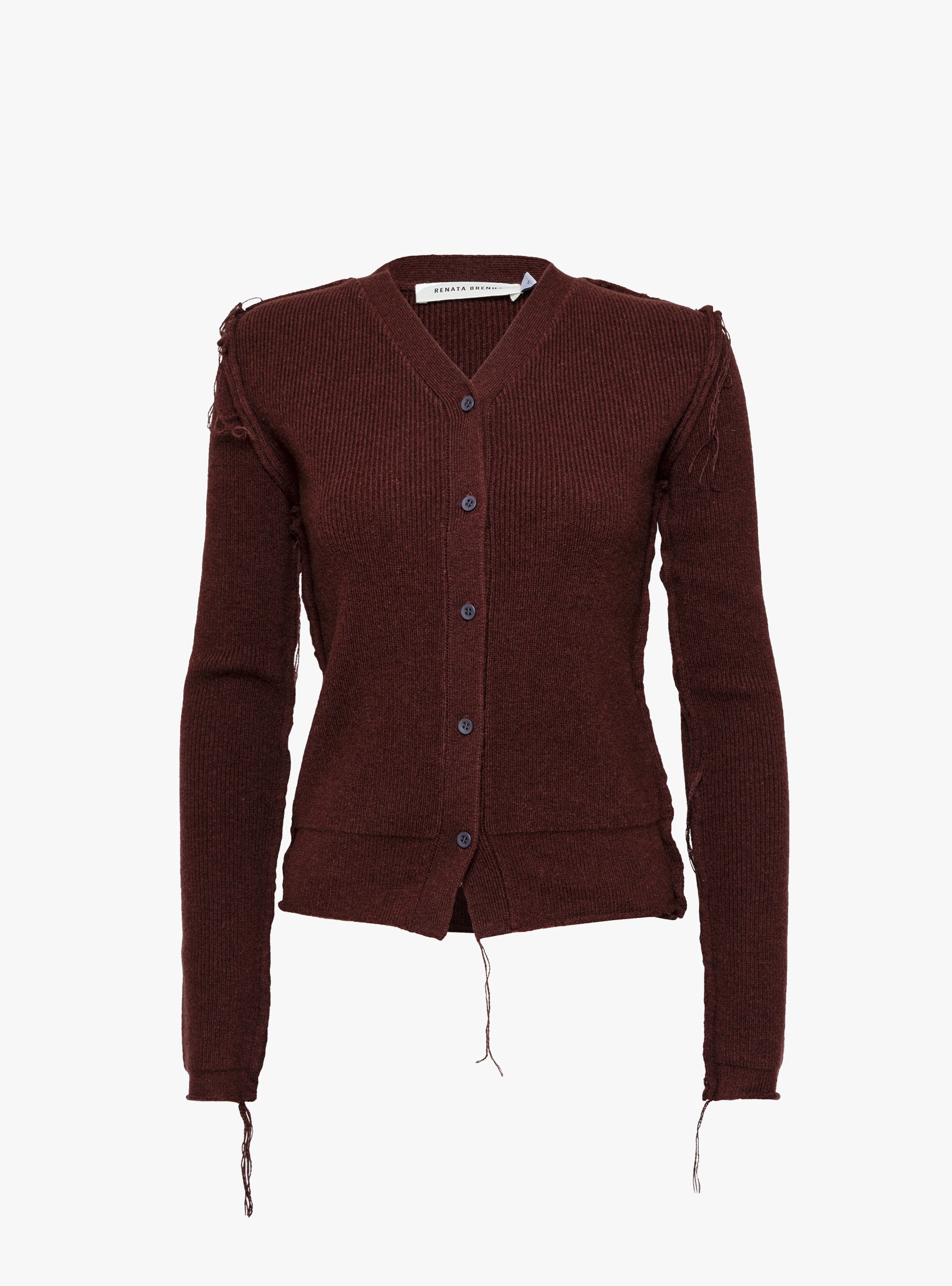 Rita Cardigan Coffee Coffee RENATA BRENHA (ghost front) at Couverture & The Garbstore