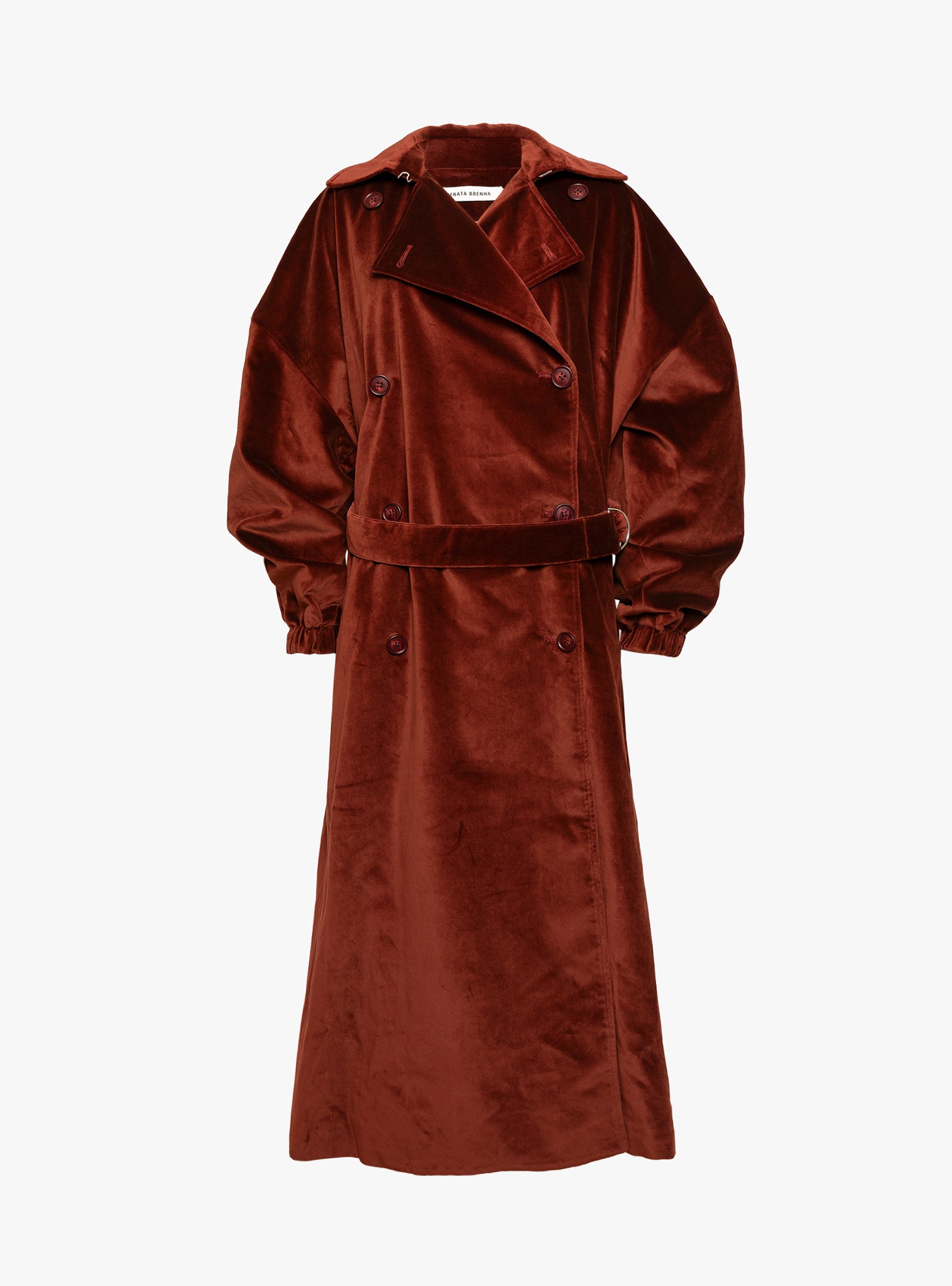 Trench Coat Velvet Copper Velvet Copper RENATA BRENHA (ghost front) at Couverture & The Garbstore