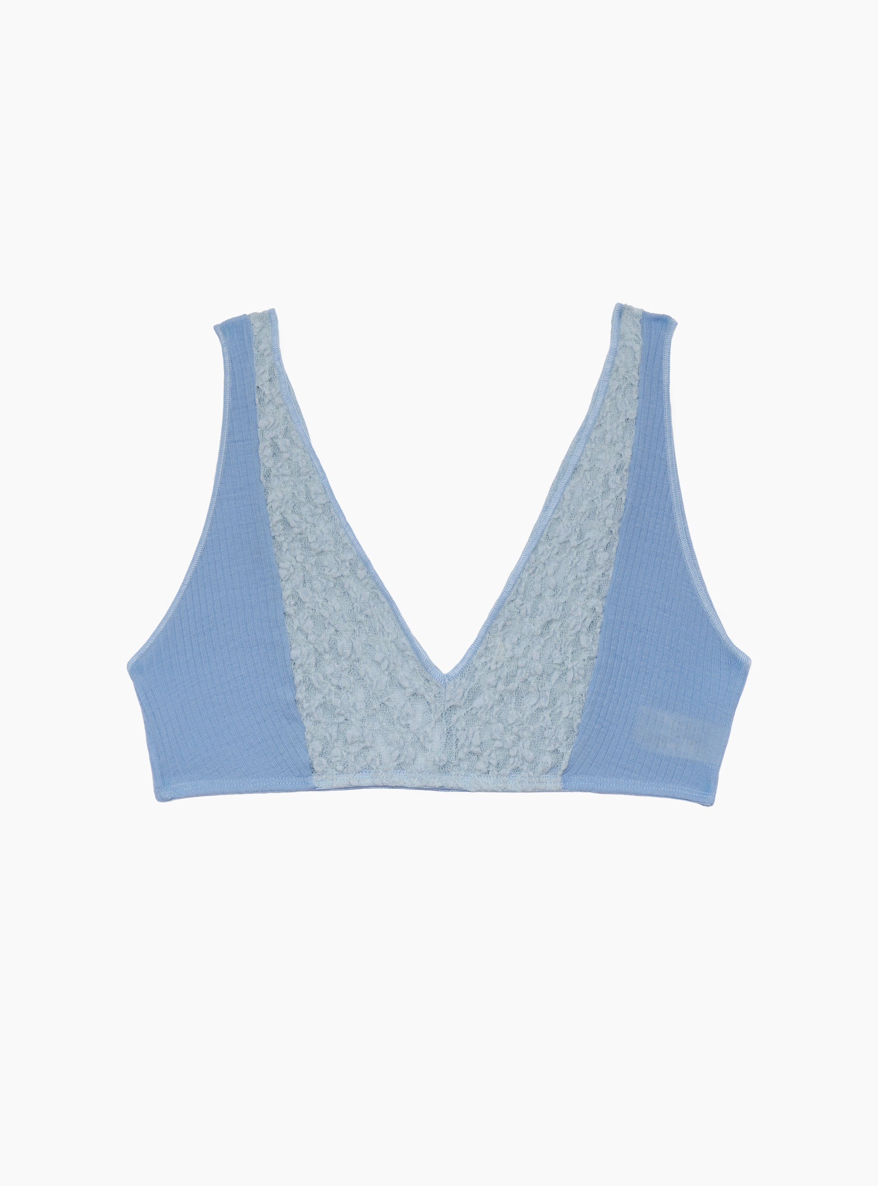 Crescent Bra Dona Blue Dona Blue BASERANGE (Front) at Couverture & The Garbstore