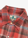 Washed Flannel Pearlsnap Shirt Thousand Lakes Plaid WYTHE (collar detail) at Couverture & The Garbstore