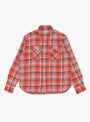 Washed Flannel Pearlsnap Shirt Thousand Lakes Plaid WYTHE (front) at Couverture & The Garbstore