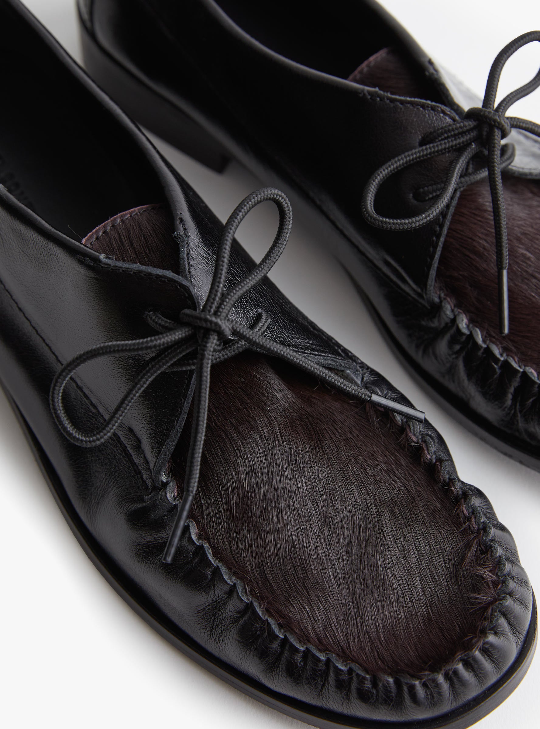 Shepherd Oxford Shoe Auburn Auburn RACHEL COMEY (fur detail) at Couverture & The Garbstore