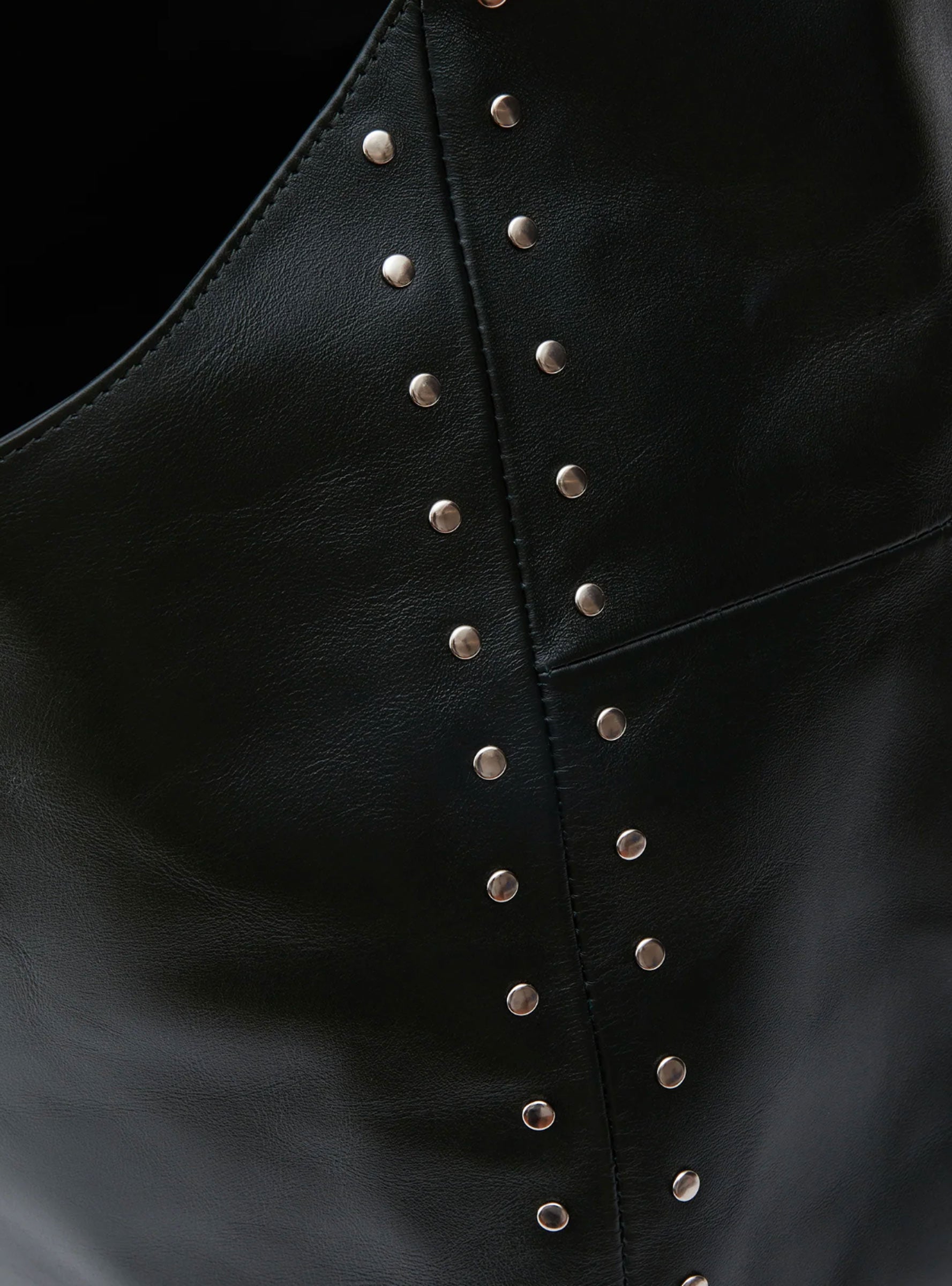 Studded Harley Shoulder Bag Black Black RACHEL COMEY (stud detiail) at Couverture & The Garbstore