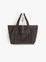 Sapple Goat Mini Tote with Coin Purse Brown Brown CAWLEY (front view) at Couverture & The Garbstore