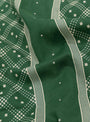 Shaker Dot Bandana Scarf Evergreen WYTHE (fabric detail) at Couverture & The Garbstore