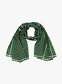 Shaker Dot Bandana Scarf Evergreen WYTHE (front) at Couverture & The Garbstore