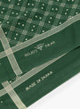 Shaker Dot Bandana Scarf Evergreen WYTHE (print detail) at Couverture & The Garbstore