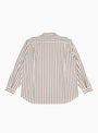 Grande Zip Shirt Brick Stripe At Couverture & The Garbstore By Garbstore Rear profile
