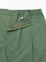Wide Easy Shorts Cedar Green At Couverture & The Garbstore By Garbstore Close up Shot