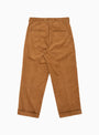 Manager Pleated Cord Pants Tobacco Brown by Garbstore | Couverture & The Garbstore